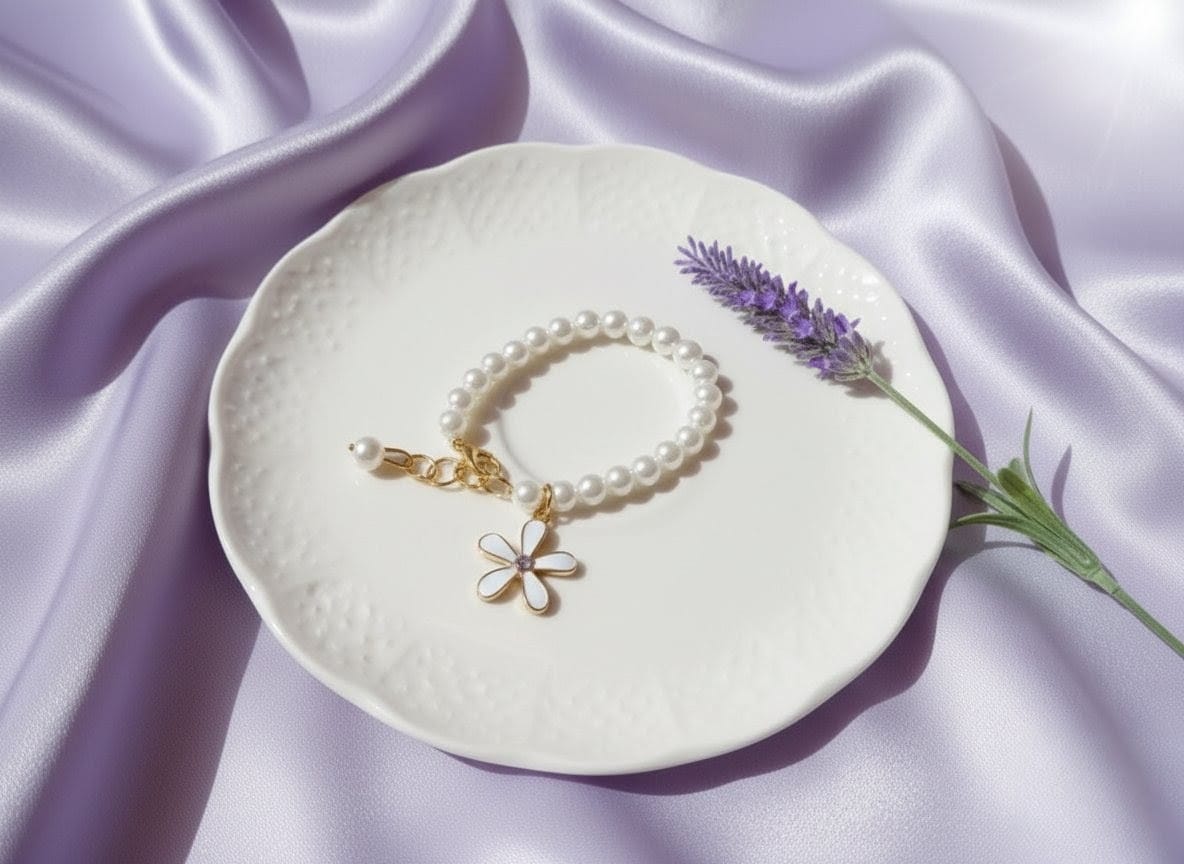 Pearlescent Petal Bracelet